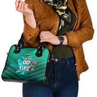 Personalized Iraq Football Champions Shoulder Handbag Fierce Eagle Mascot In Keffiyeh