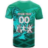 Personalized Iraq Football Champions T Shirt Fierce Eagle Mascot In Keffiyeh