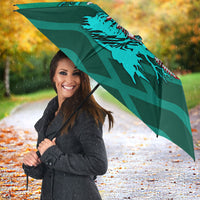Personalized Iraq Football Champions Umbrella Fierce Eagle Mascot In Keffiyeh