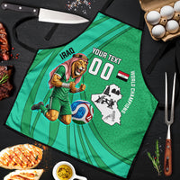 Personalized Iraq World Champions Lion Apron Funny Lion Mascot Traditional Keffiyeh