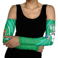 Personalized Iraq World Champions Lion Arm Sleeves Funny Lion Mascot Traditional Keffiyeh
