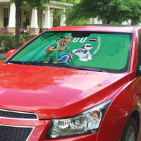 Personalized Iraq World Champions Lion Auto Sun Shade Funny Lion Mascot Traditional Keffiyeh