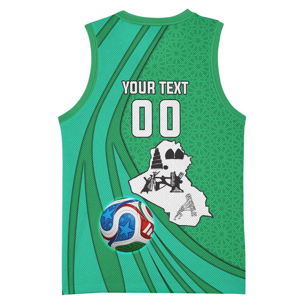 Personalized Iraq World Champions Lion Basketball Jersey Funny Lion Mascot Traditional Keffiyeh