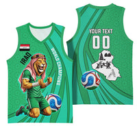 Personalized Iraq World Champions Lion Basketball Jersey Funny Lion Mascot Traditional Keffiyeh