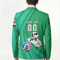 Personalized Iraq World Champions Lion Blazer Funny Lion Mascot Traditional Keffiyeh