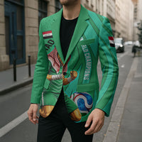 Personalized Iraq World Champions Lion Blazer Funny Lion Mascot Traditional Keffiyeh
