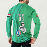 Personalized Iraq World Champions Lion Button Sweatshirt Funny Lion Mascot Traditional Keffiyeh