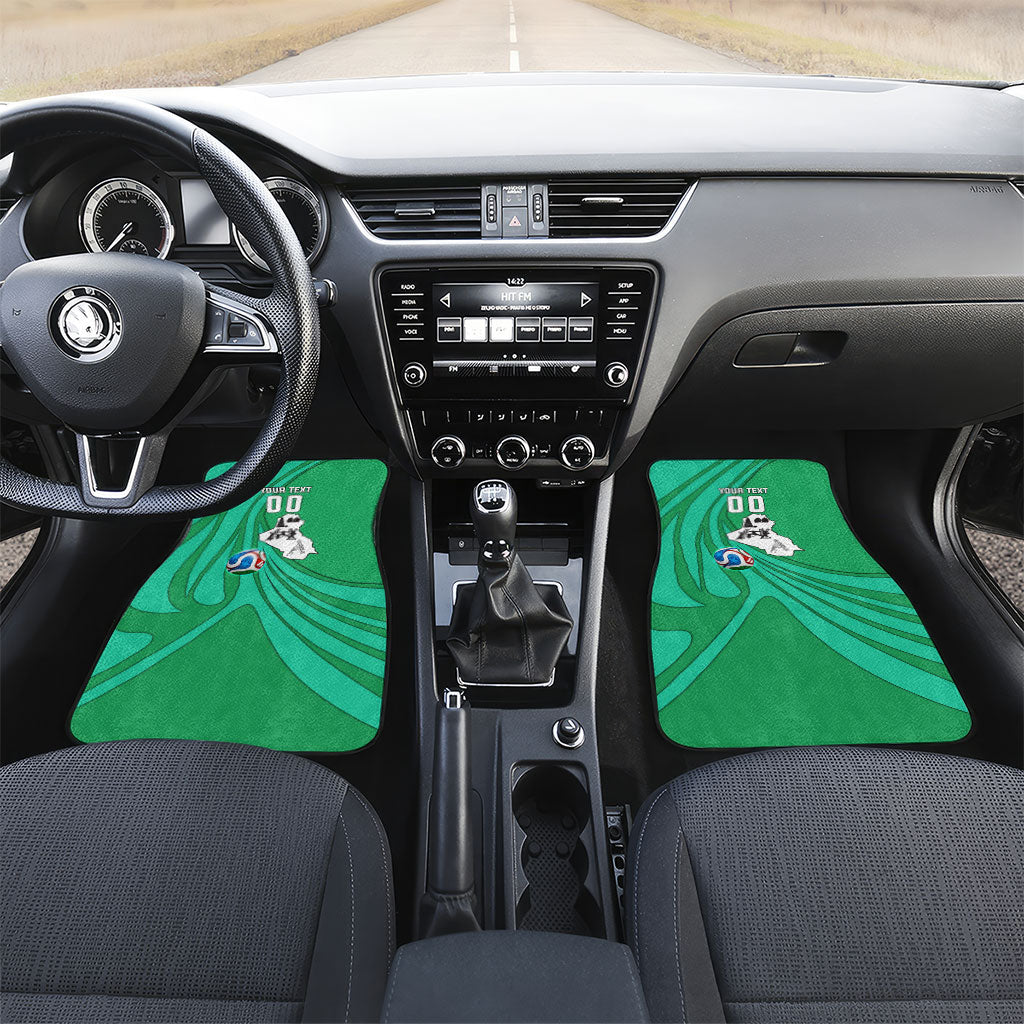 Personalized Iraq World Champions Lion Car Mats Funny Lion Mascot Traditional Keffiyeh