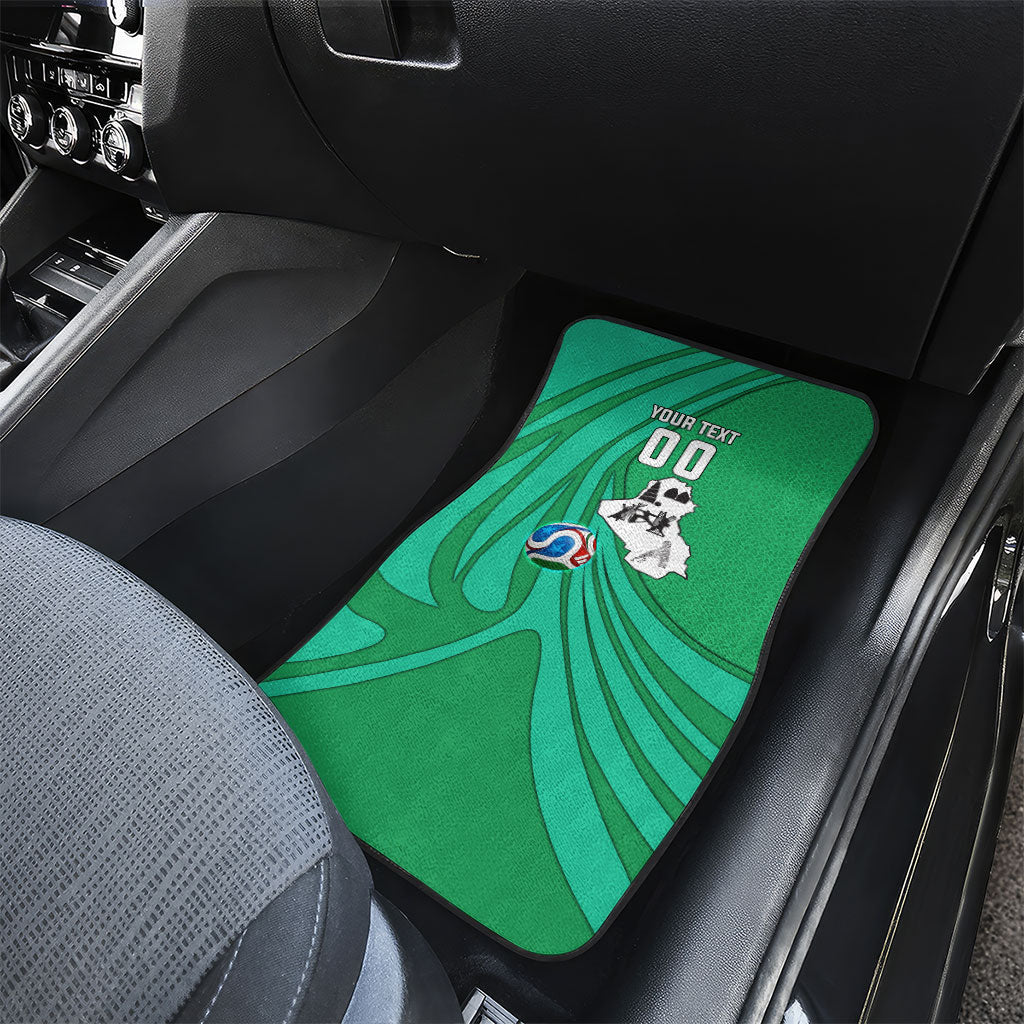 Personalized Iraq World Champions Lion Car Mats Funny Lion Mascot Traditional Keffiyeh