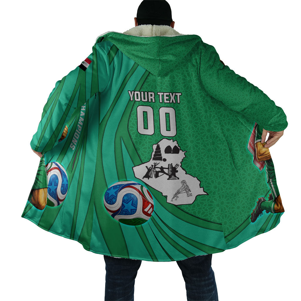 Personalized Iraq World Champions Lion Cloak Funny Lion Mascot Traditional Keffiyeh