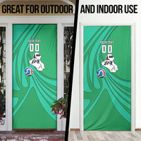 Personalized Iraq World Champions Lion Door Cover Funny Lion Mascot Traditional Keffiyeh