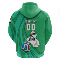 Personalized Iraq World Champions Lion Hoodie Funny Lion Mascot Traditional Keffiyeh