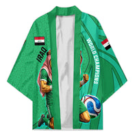 Personalized Iraq World Champions Lion Kimono Funny Lion Mascot Traditional Keffiyeh