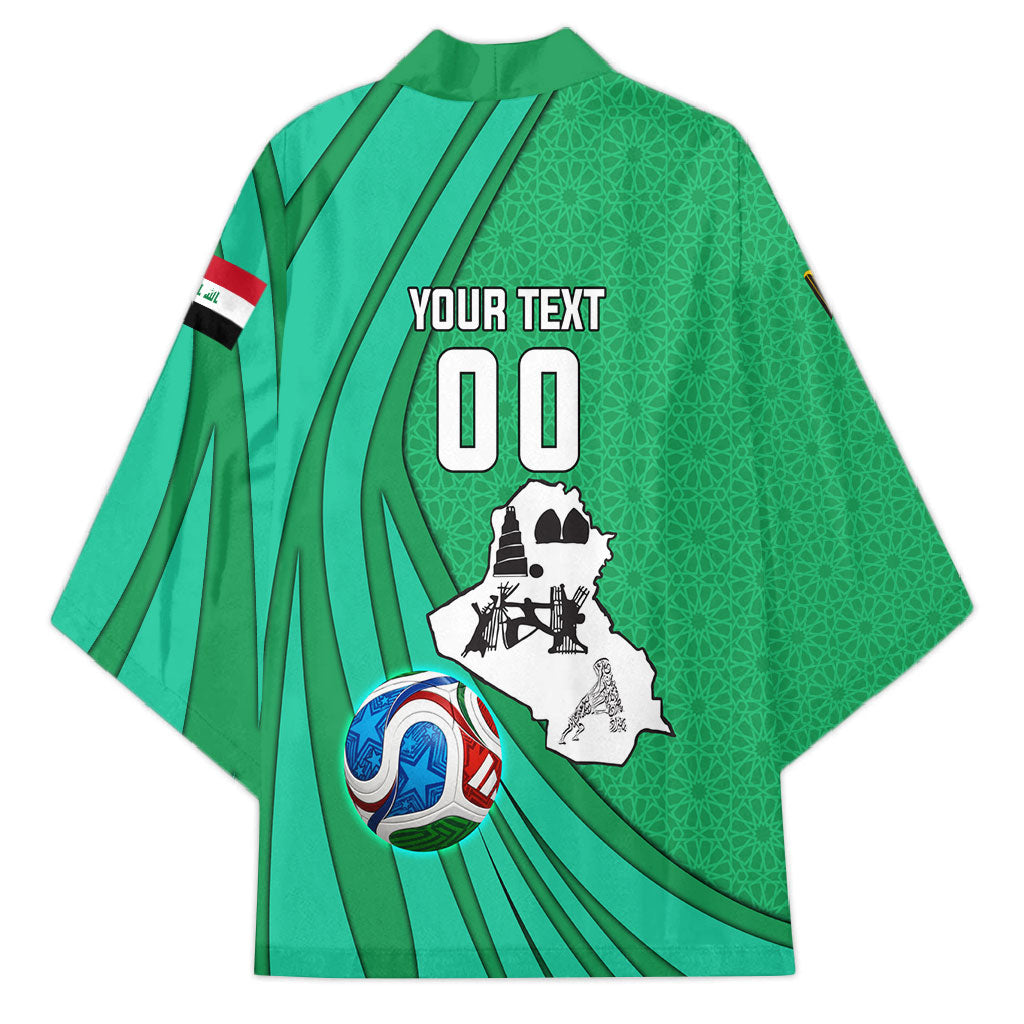 Personalized Iraq World Champions Lion Kimono Funny Lion Mascot Traditional Keffiyeh
