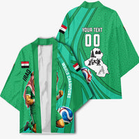 Personalized Iraq World Champions Lion Kimono Funny Lion Mascot Traditional Keffiyeh
