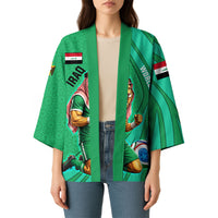 Personalized Iraq World Champions Lion Kimono Funny Lion Mascot Traditional Keffiyeh