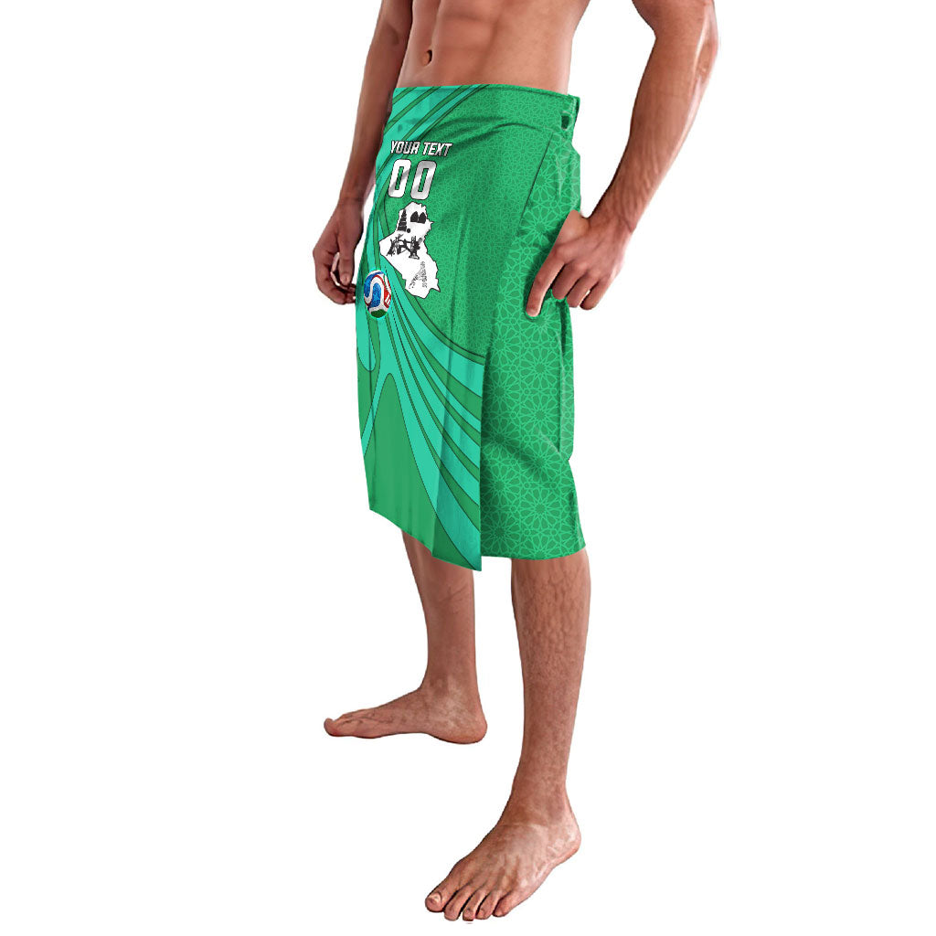 Personalized Iraq World Champions Lion Lavalava Funny Lion Mascot Traditional Keffiyeh