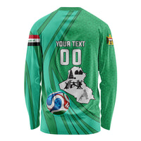 Personalized Iraq World Champions Lion Long Sleeve Shirt Funny Lion Mascot Traditional Keffiyeh