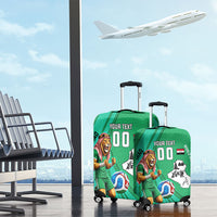 Personalized Iraq World Champions Lion Luggage Cover Funny Lion Mascot Traditional Keffiyeh