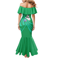 Personalized Iraq World Champions Lion Mermaid Dress Funny Lion Mascot Traditional Keffiyeh