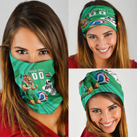 Personalized Iraq World Champions Lion Neck Gaiter Funny Lion Mascot Traditional Keffiyeh