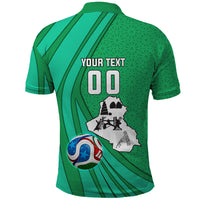 Personalized Iraq World Champions Lion Polo Shirt Funny Lion Mascot Traditional Keffiyeh