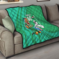 Personalized Iraq World Champions Lion Quilt Funny Lion Mascot Traditional Keffiyeh