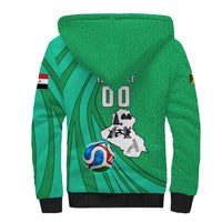 Personalized Iraq World Champions Lion Sherpa Hoodie Funny Lion Mascot Traditional Keffiyeh