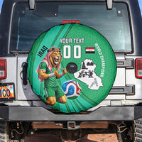 Personalized Iraq World Champions Lion Spare Tire Cover Funny Lion Mascot Traditional Keffiyeh