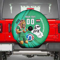 Personalized Iraq World Champions Lion Spare Tire Cover Funny Lion Mascot Traditional Keffiyeh