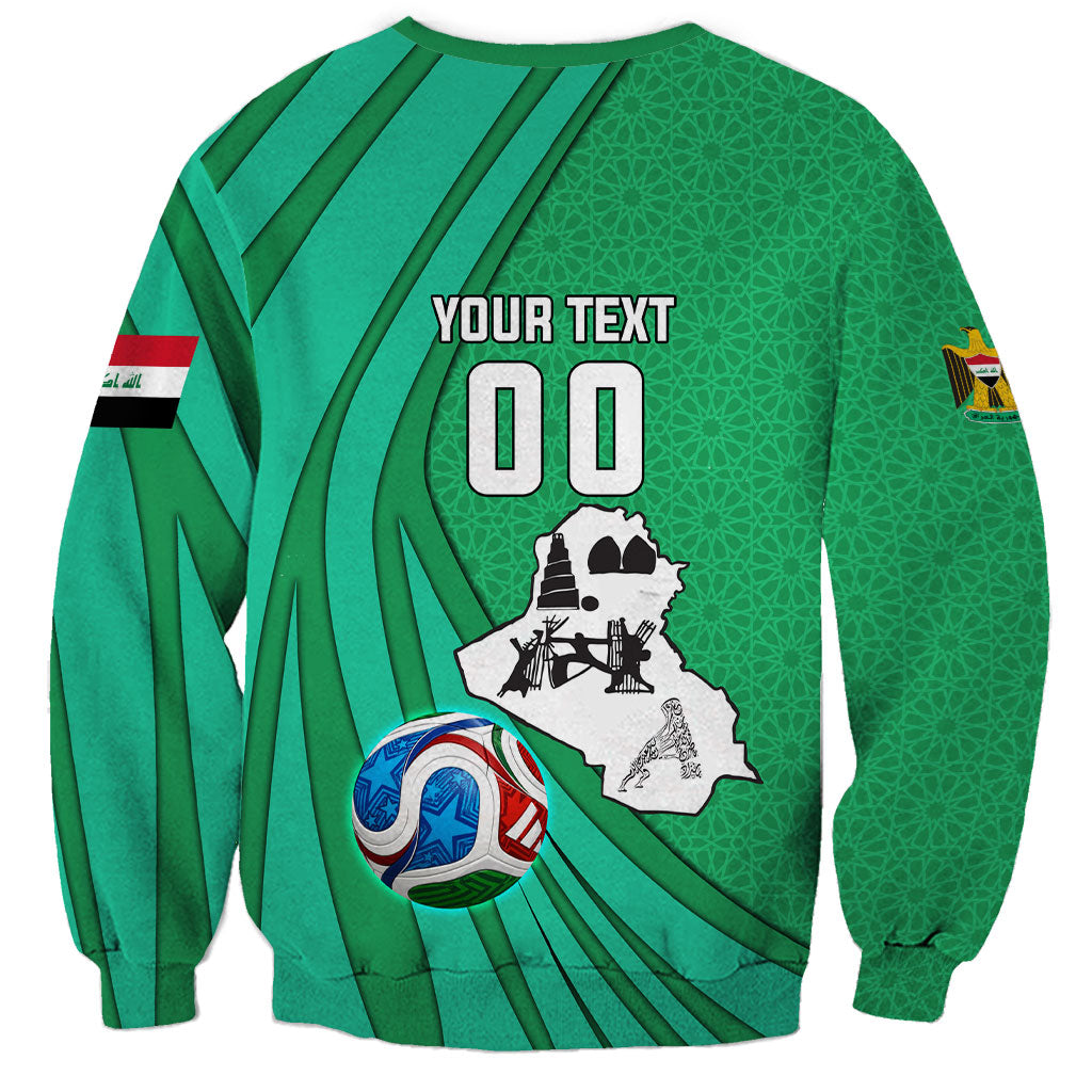 Personalized Iraq World Champions Lion Sweatshirt Funny Lion Mascot Traditional Keffiyeh