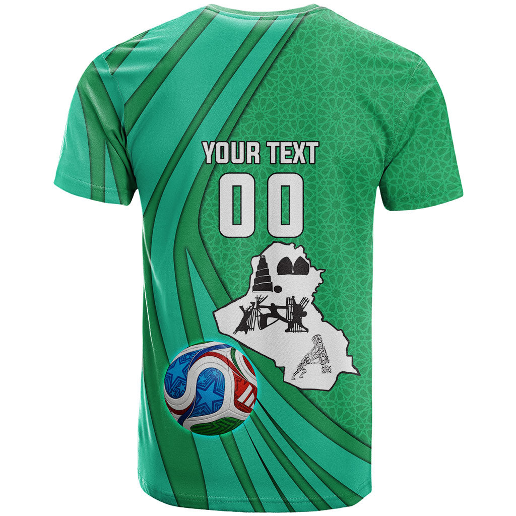 Personalized Iraq World Champions Lion T Shirt Funny Lion Mascot Traditional Keffiyeh