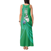 Personalized Iraq World Champions Lion Tank Maxi Dress Funny Lion Mascot Traditional Keffiyeh