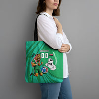 Personalized Iraq World Champions Lion Tote Bag Funny Lion Mascot Traditional Keffiyeh