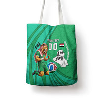 Personalized Iraq World Champions Lion Tote Bag Funny Lion Mascot Traditional Keffiyeh