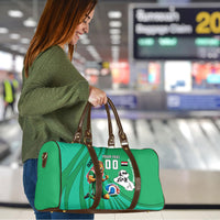 Personalized Iraq World Champions Lion Travel Bag Funny Lion Mascot Traditional Keffiyeh