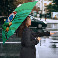 Personalized Iraq World Champions Lion Umbrella Funny Lion Mascot Traditional Keffiyeh