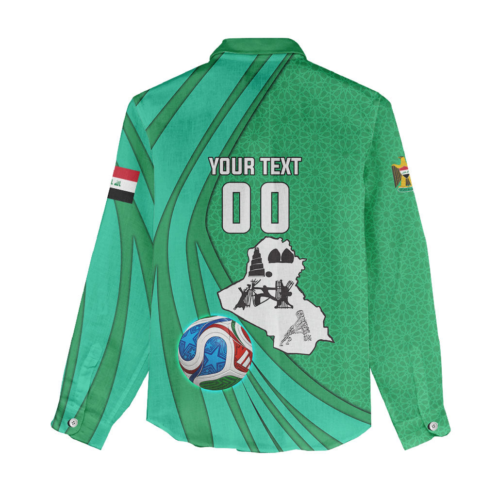 Personalized Iraq World Champions Lion Women Casual Shirt Funny Lion Mascot Traditional Keffiyeh