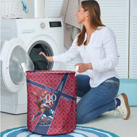 Personalized Norway Soccer Moose Champions Laundry Basket Football Nordic Heritage Mountain Art