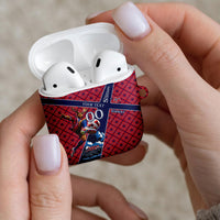 Personalized Norway Soccer Moose Champions AirPods Case Football Nordic Heritage Mountain Art