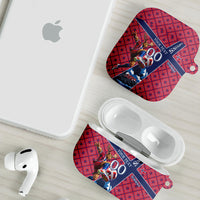 Personalized Norway Soccer Moose Champions AirPods Case Football Nordic Heritage Mountain Art