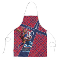 Personalized Norway Soccer Moose Champions Apron Football Nordic Heritage Mountain Art