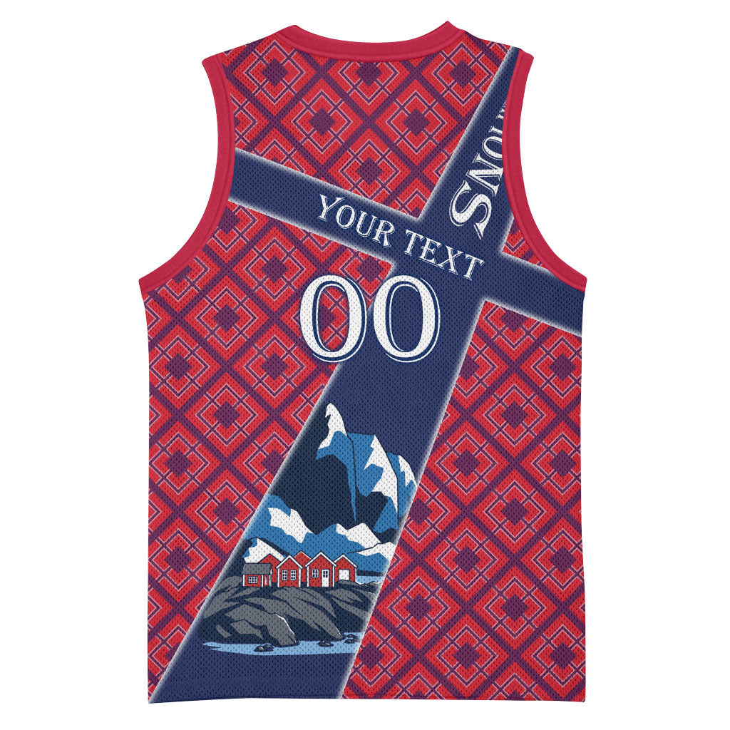 Personalized Norway Soccer Moose Champions Basketball Jersey Football Nordic Heritage Mountain Art