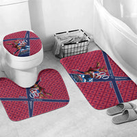 Personalized Norway Soccer Moose Champions Bathroom Set Football Nordic Heritage Mountain Art