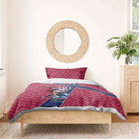 Personalized Norway Soccer Moose Champions Bedding Set Football Nordic Heritage Mountain Art