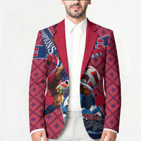 Personalized Norway Soccer Moose Champions Blazer Football Nordic Heritage Mountain Art