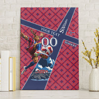Personalized Norway Soccer Moose Champions Canvas Wall Art Football Nordic Heritage Mountain Art