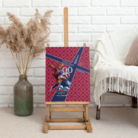 Personalized Norway Soccer Moose Champions Canvas Wall Art Football Nordic Heritage Mountain Art