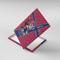 Personalized Norway Soccer Moose Champions Canvas Wall Art Football Nordic Heritage Mountain Art