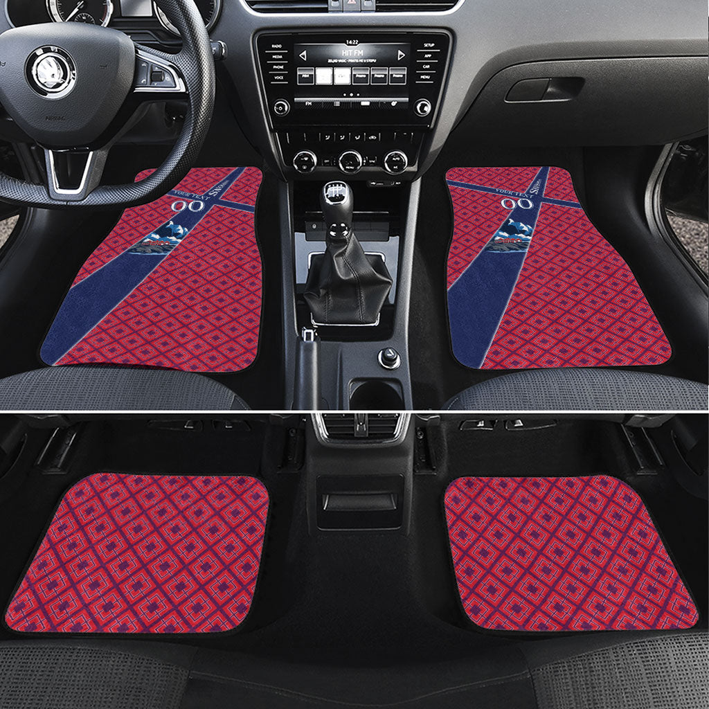 Personalized Norway Soccer Moose Champions Car Mats Football Nordic Heritage Mountain Art